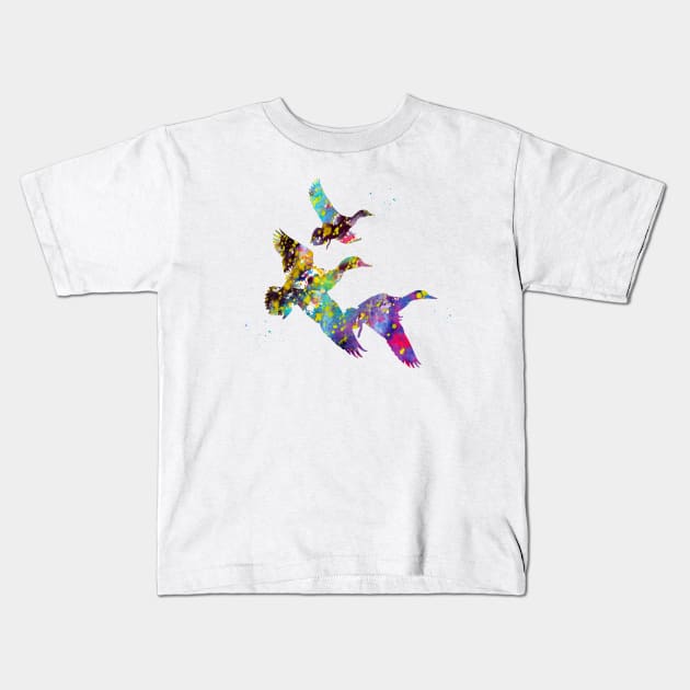 Duck Kids T-Shirt by erzebeth